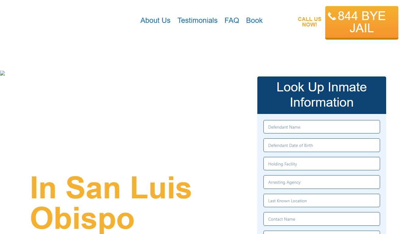 Find An Inmate in San Luis Obispo County – SearchInmate.com